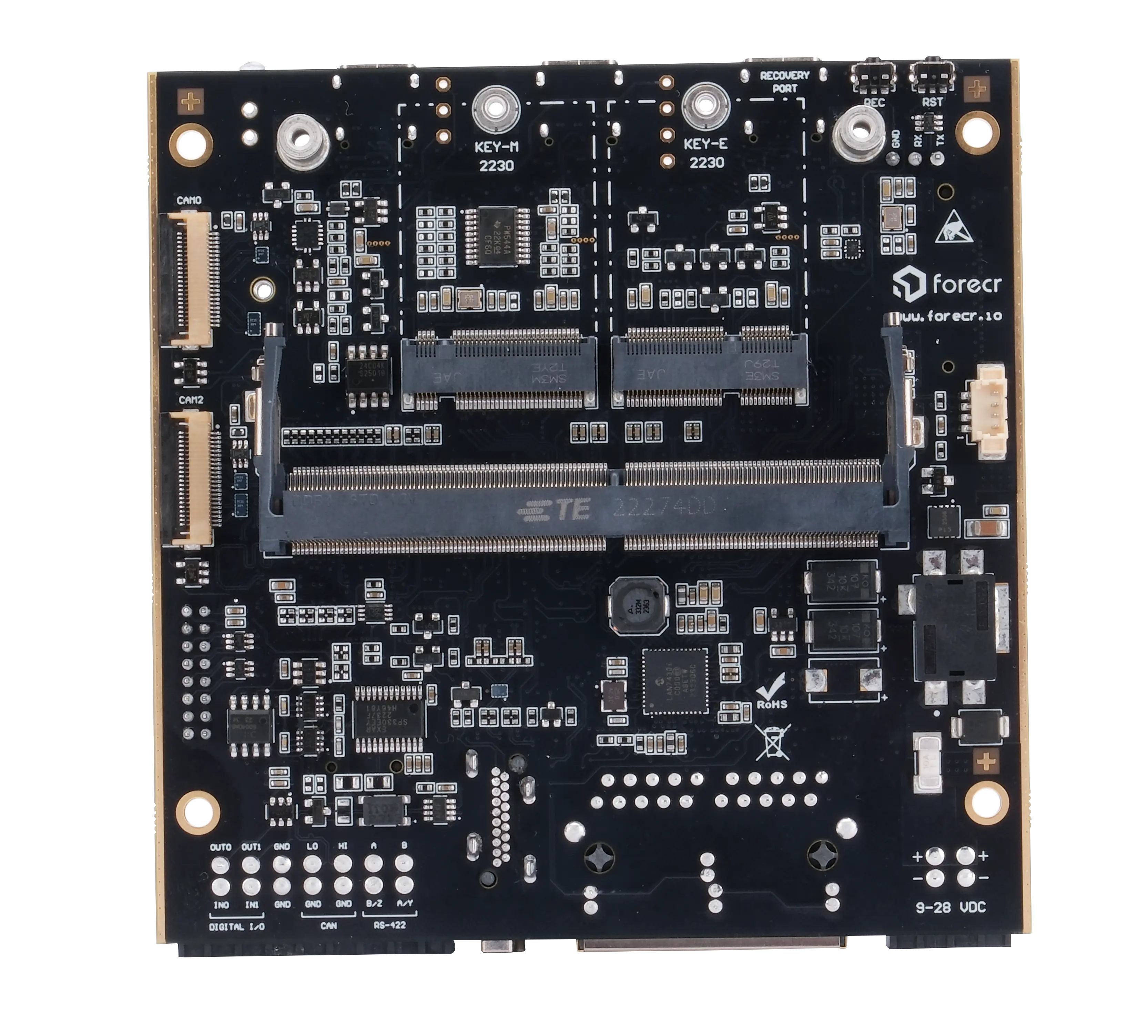 NVIDIA Jetson Orin™ NX & Orin Nano™ Dual LAN Carrier Board - DSBOARD-ORNX-LAN