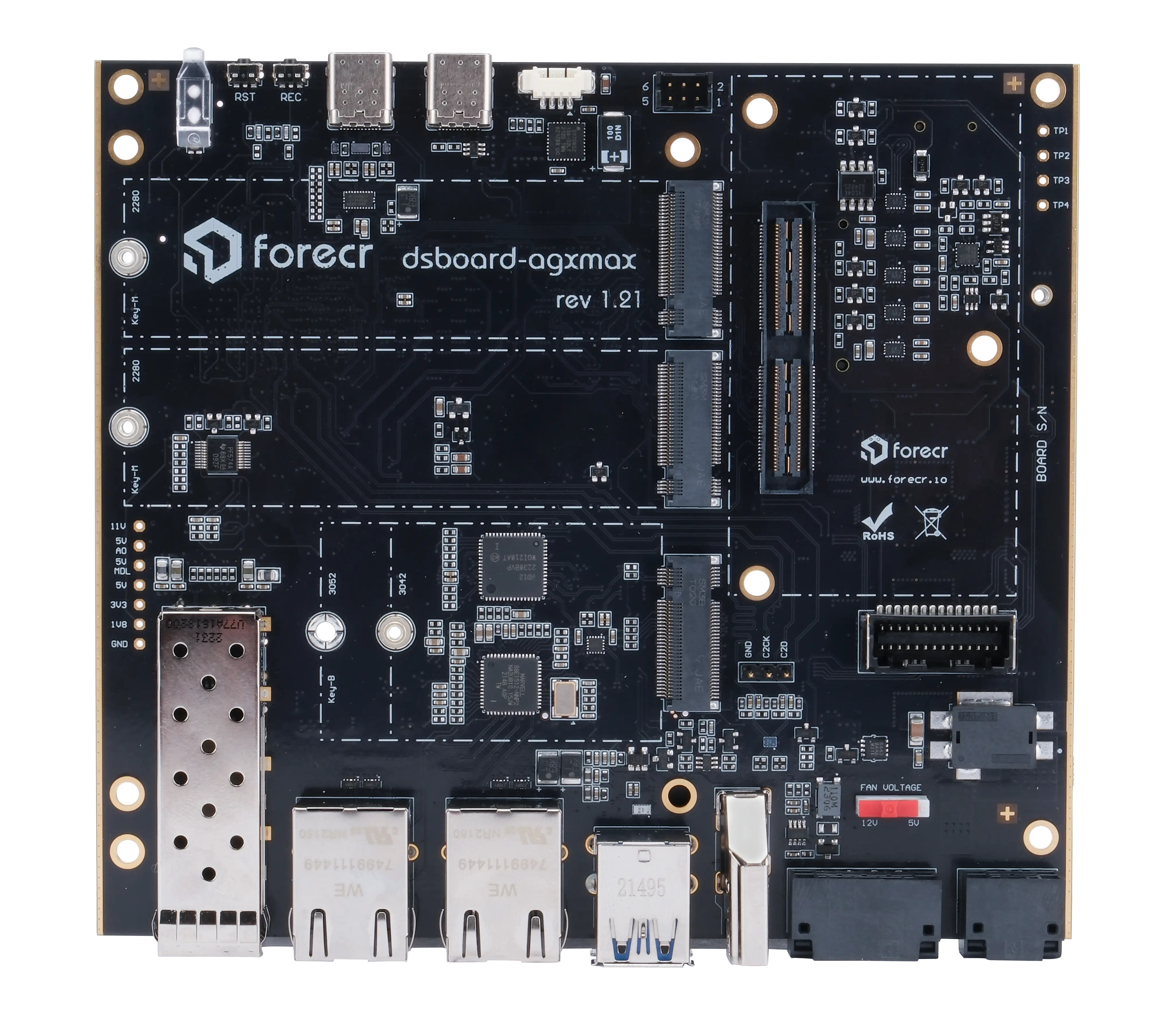 Jetson AGX Orin™ Carrier Board with 10G Ethernet - DSBOARD-AGXMAX