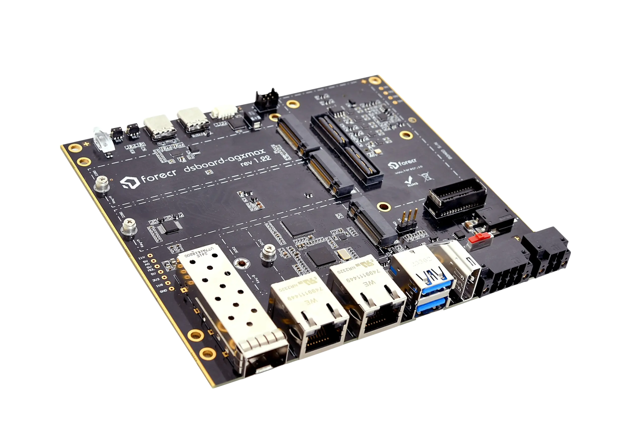 Jetson AGX Orin™ Carrier Board with 10G Ethernet - DSBOARD - AGXMAX - Forecr.io