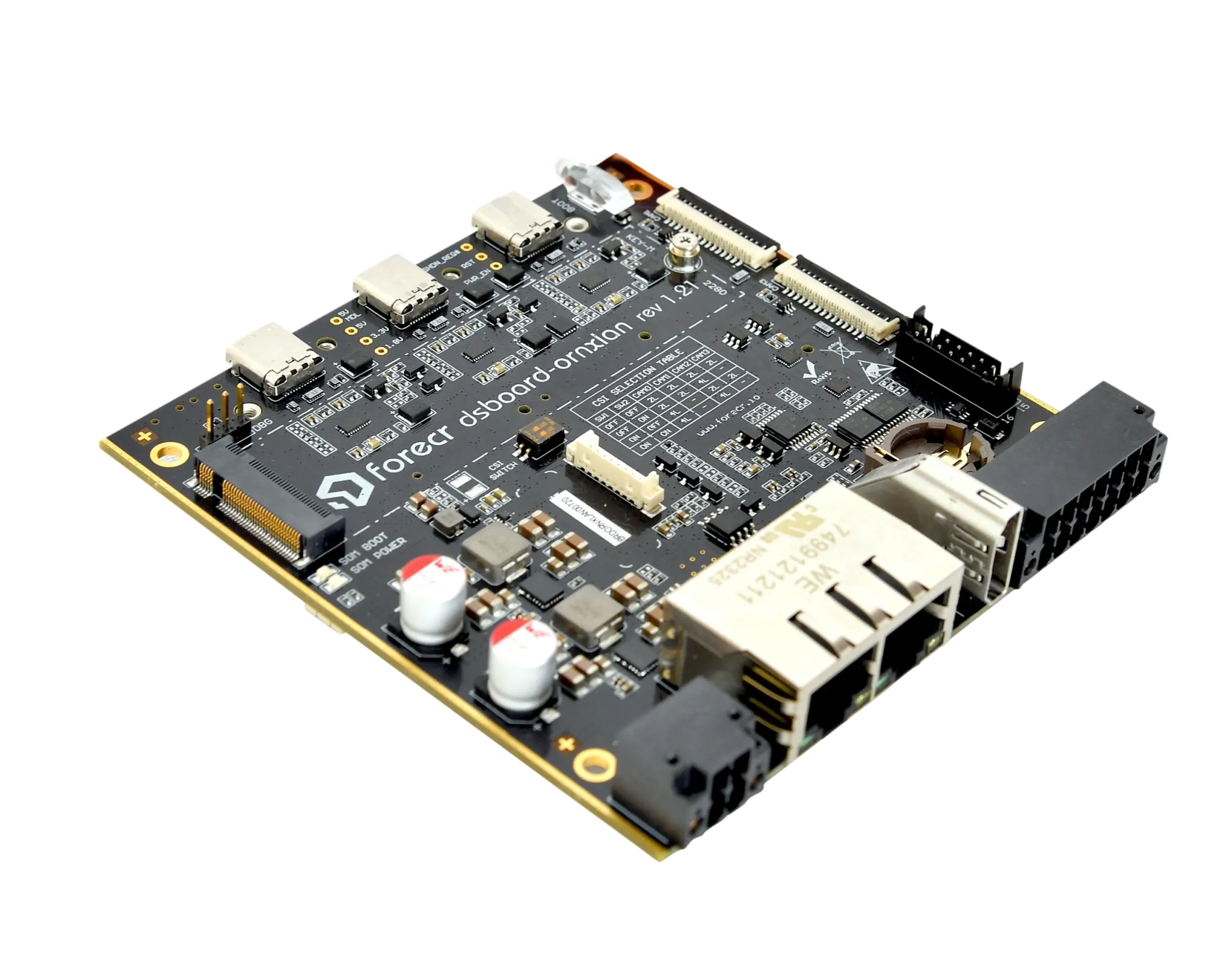 NVIDIA Jetson Orin™ NX & Orin Nano™ Dual LAN Carrier Board - DSBOARD - ORNX - LAN - Forecr.io