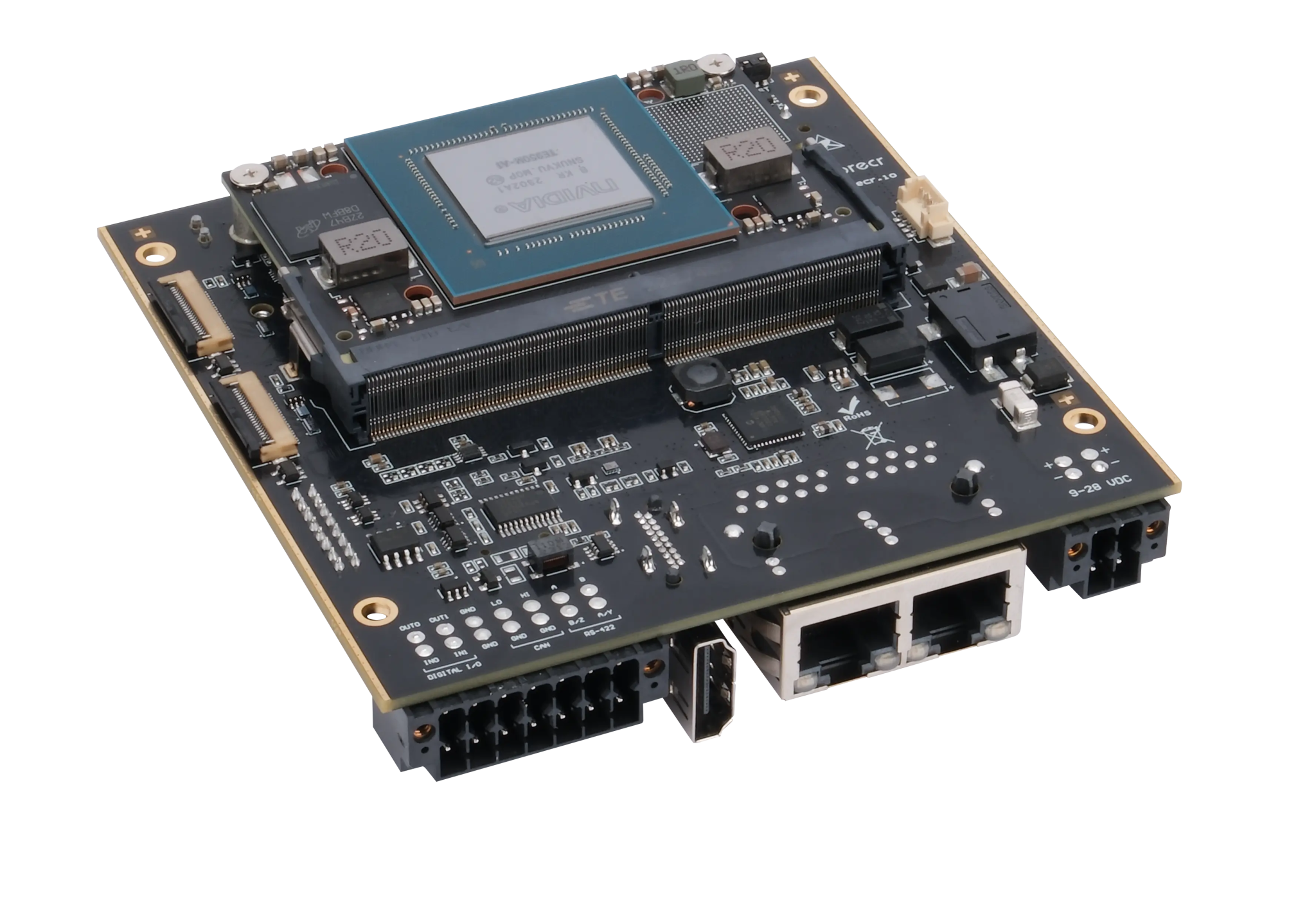 NVIDIA Jetson Orin™ NX & Orin Nano™ Dual LAN Carrier Board - DSBOARD - ORNX - LAN - Forecr.io