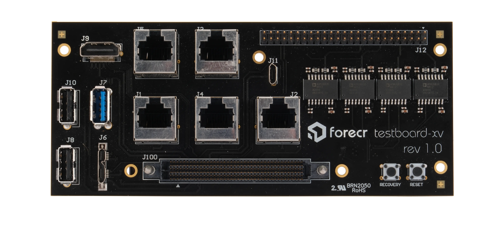 Test Board for MILBOARD - AGX - Forecr.io